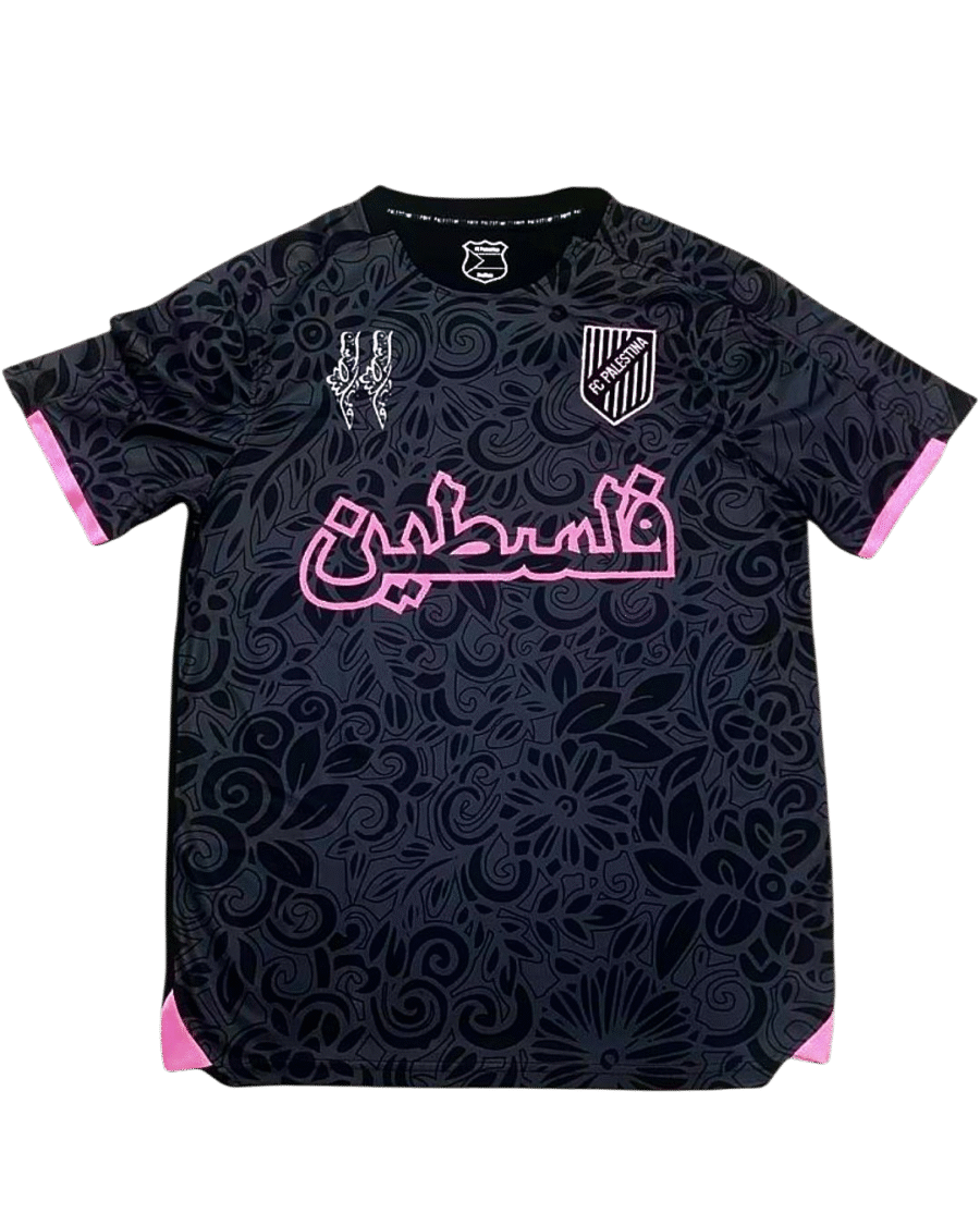 FC Palestina Trikot Schwarz/Pink
