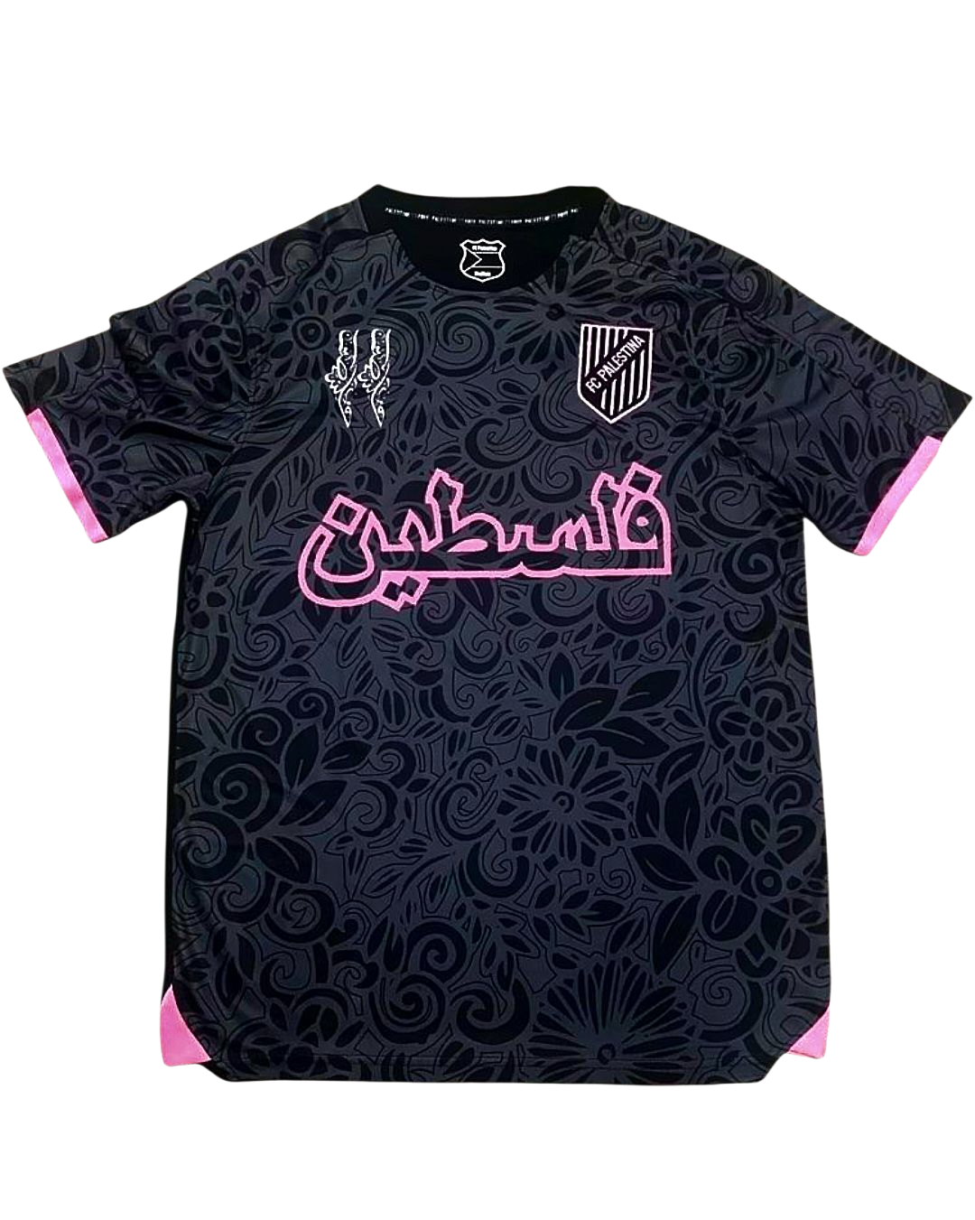 FC Palestina Trikot Schwarz/Pink
